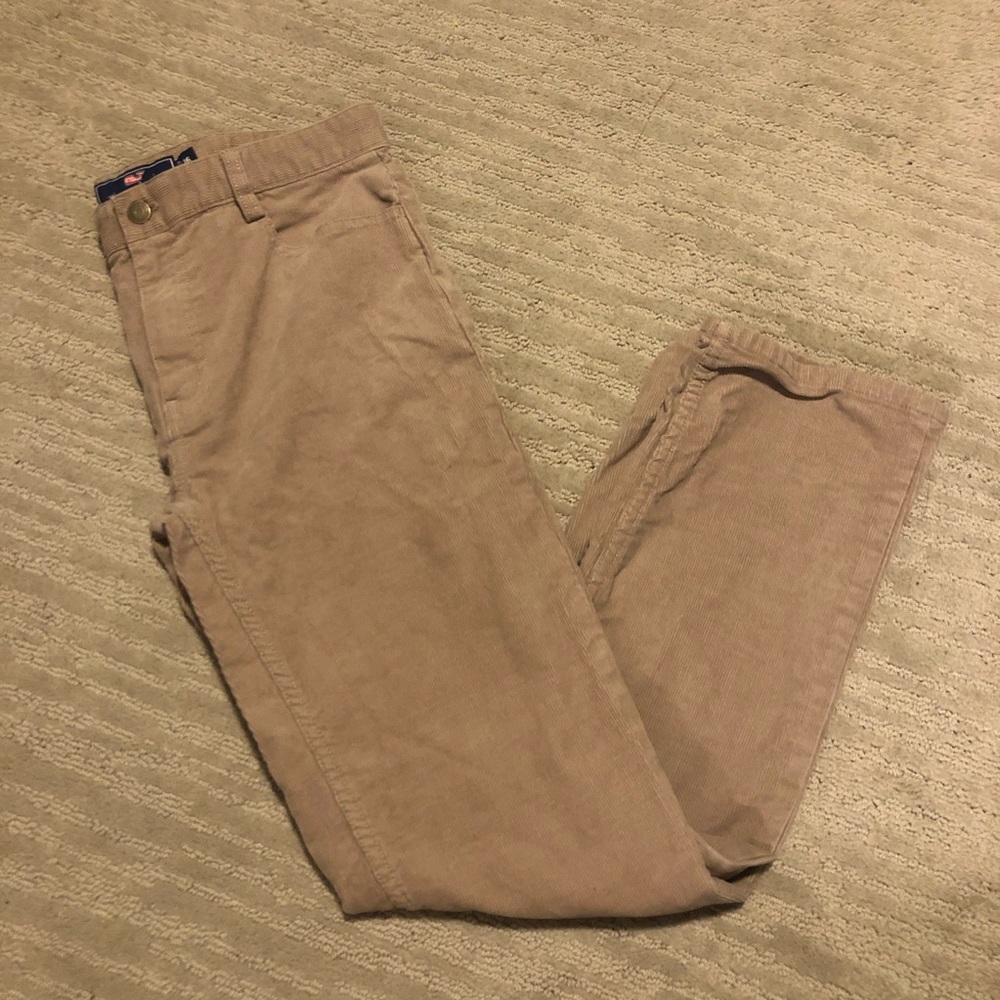 Boys Vineyard Vines corduroy pants tan size 16